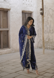 Heavy Pure Viscose Velvets Salwar Suit With Embroidery 5 mm Sequence Work With Fancy Bell Sleeve