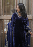 Heavy Pure Viscose Velvets Salwar Suit With Embroidery 5 mm Sequence Work With Fancy Bell Sleeve