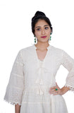 Tunic - Beige color with chickenkari work